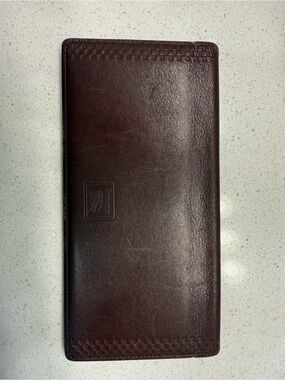 Authentic Vintage Burberrys Long Leather Wallet Nova Check with Certificate